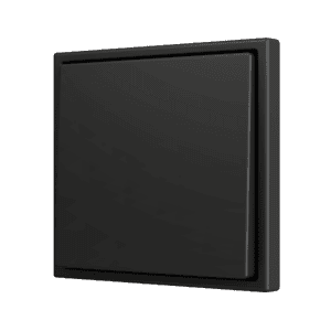 ZS70. Soft Einfachtaster für 1 Binäreingang 70x70 mm – Schwarz Zennio ZS701PB1A