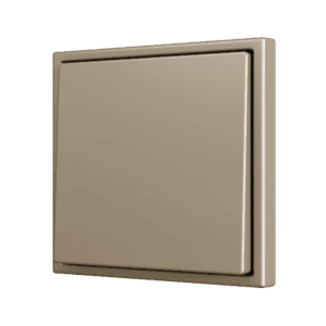 ZS70. Soft Einfachtaster für 1 Binäreingang 70x70 mm – Champagne Zennio ZS701PB1C