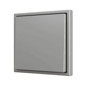 ZS70. Soft Einfachtaster für 1 Binäreingang 70x70 mm – Silber Zennio ZS701PB1S