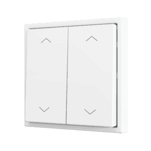 ZS70. Soft Doppeltaster für 4 Binäreingänge 70x70 mm – Silber Zennio ZS702PB4S