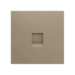 ZS70. Abdeckung für  RJ45 Anschluss 70x70 mm - 1 Modul - Champagne Zennio ZS70C145C