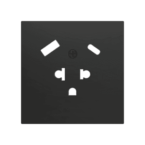 ZS70. Euro-Amerikanische Steckdosenabdeckung mit USB C und A 70X70 mm - Schwarz Zennio ZS70CEUA2USA