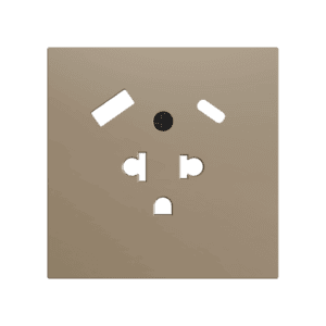 ZS70. Euro-Amerikanische Steckdosenabdeckung mit USB C unb A 70X70 mm - Champagne Zennio ZS70CEUA2USC