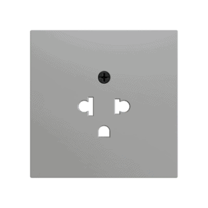 ZS70. Euro-Amerikanische Steckdosenabdeckung 70X70 mm - Silber Zennio ZS70CEUAS