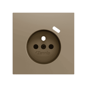 ZS70. Französische Steckdosenabdeckung mit USB C 70x70 mm - Champagne Zennio ZS70CF1USC