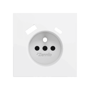 ZS70. Französische Steckdosenabdeckung mit USB C und A 70x70 mm - Mattweiß Zennio ZS70CF2USMW