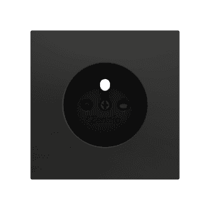 ZS70. Französische Steckdosenabdeckung 70x70 mm - Schwarz Zennio ZS70CFSA