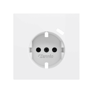 ZS70. Schuko-Steckdosenabdeckung mit USB C 70x70 mm - Mattweiß Zennio ZS70CSC1USMW