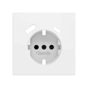 ZS70. Schuko-Steckdosenabdeckung mit USB C und A 70x70 mm - Mattweiß Zennio ZS70CSC2USMW