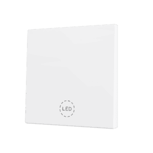 ZS70. Tasterabdeckung für Soft KNX Einfachtaster 70x70 mm. Druck nach unten - Mattweiß - Custom Design. Minimum: 100 Einheiten pro Design Zennio ZS70CSOFT11MWC