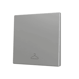 ZS70. Tasterabdeckung für Soft KNX Einfachtaster 70x70 mm. Druck nach unten - Silber - Custom Design. Minimum: 100 Einheiten pro Design Zennio ZS70CSOFT11SC