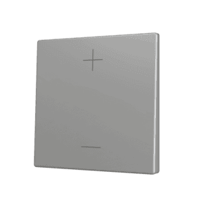 ZS70. Tasterabdeckung für Soft KNX Einfachtaster 70x70 mm.Druck oben&unten - Silber - Custom Design. Minimum: 100 Einheiten pro Design Zennio ZS70CSOFT12SC
