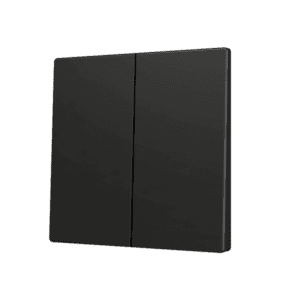 ZS70. Tasterabdeckung für Soft KNX Doppeltaster 70x70 mm. Druck oben&unten - Schwarz Zennio ZS70CSOFT24A