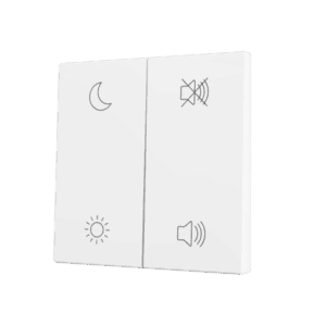 ZS70. Tasterabdeckung für Soft KNX Doppeltaster 70x70 mm. Druck oben&unten - Mattweiß - Custom Design. Minimum: 100 Einheiten pro Design Zennio ZS70CSOFT24MWC