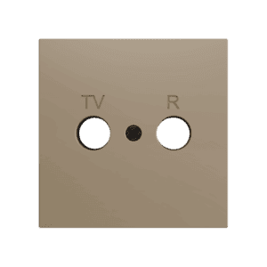 ZS70. Abdeckung für TV/R Einsatz 70x70 mm - Champagne Zennio ZS70CTVRC
