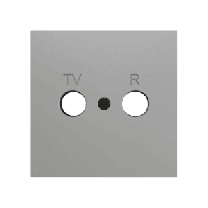 ZS70. Abdeckung für TV/R Einsatz 70x70 mm - Silber Zennio ZS70CTVRS