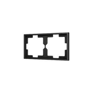 ZS70. Rahmen - 2 Module - Schwarz Zennio ZS70FM2A