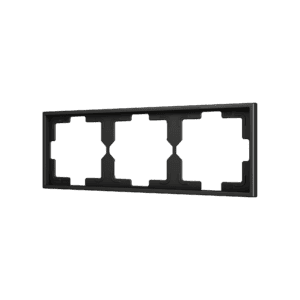 ZS70. Rahmen - 3 Module - Schwarz Zennio ZS70FM3A