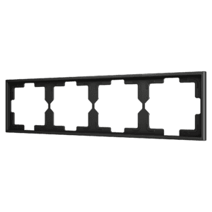 ZS70. Rahmen - 4 Module - Schwarz Zennio ZS70FM4A