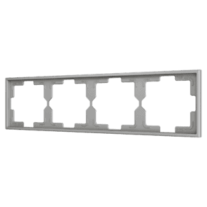 ZS70. Rahmen - 4 Module - Silber Zennio ZS70FM4S