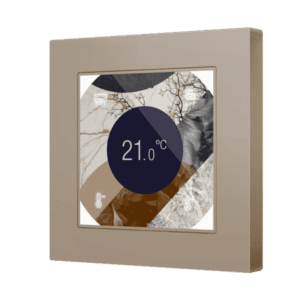 Flat 55 Display v2. Kapazitiver Taster mit Display – Custom Design (Rahmen nicht enthalten) Zennio ZVIF55DV2