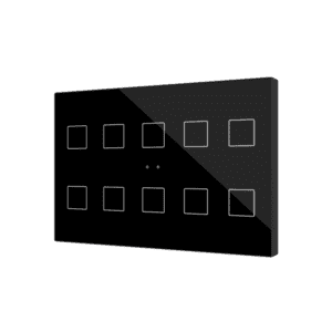 Flat XL X10. Kapazitiver Taster - 10 buttons - Schwarz Zennio ZVIFXLX10A