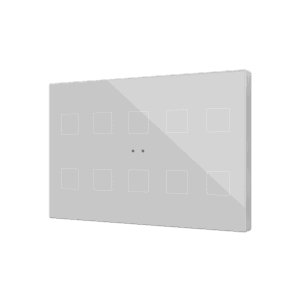 Flat XL X10. Kapazitiver Taster - 10 buttons - Silver  Zennio ZVIFXLX10S