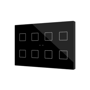 Flat XL X8. Kapazitiver Taster - 8 buttons - Schwarz Zennio ZVIFXLX8A