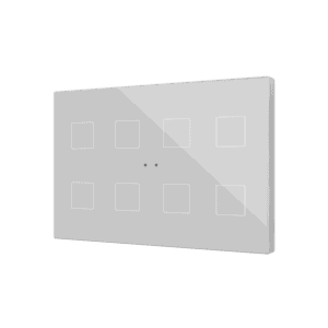 Flat XL X8. Kapazitiver Taster - 8 buttons - Silver  Zennio ZVIFXLX8S