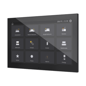 Z100. Kapazitives Farb 10" - Touchpanel. PC-ABS-Rahmen - Schwarz. Zennio ZVIZ100A