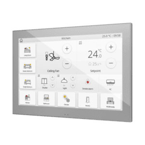Z100. Kapazitives Farb 10" - Touchpanel. PC-ABS-Rahmen - Silber. Zennio ZVIZ100S