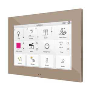 Z70 v2. Kapazitives Farb 7" - Touchpanel - Champagne. Zennio ZVIZ70V2C