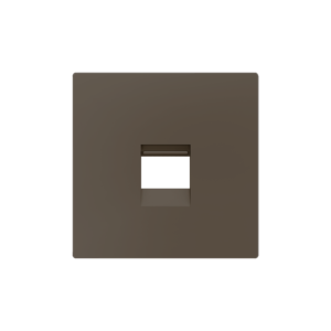 ZS55. Abdeckung für RJ45 Anschluß 55x55 mm - 1 Modul - Mokka Zennio 830001203