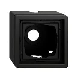 AP-Gehäuse 1-fach + Rahmen Gira F100 Schwarz m(lack.) Gira 0061174