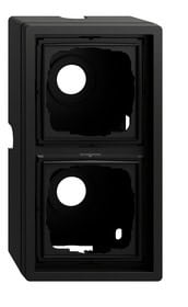 AP-Gehäuse 2-fach + Rahmen Gira F100 Schwarz m(lack.) Gira 0062174