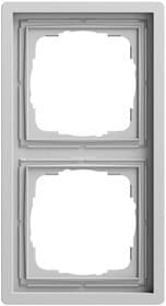 Abdeckrahmen 2-fach Gira F100 Grau m(lack.) Gira 0212176
