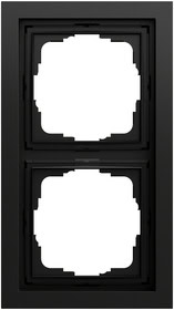 Abdeckrahmen 2-fach Gira F200 Schwarz m(lack.) Gira 0212745