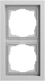 Abdeckrahmen 2-fach flach Gira F200 Grau m(lack.) Gira 0212765