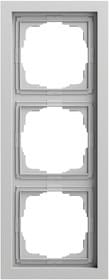 Abdeckrahmen 3-fach flach Gira F200 Grau m(lack.) Gira 0213765