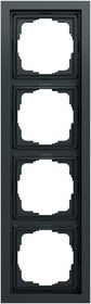 Abdeckrahmen 4-fach Gira F200 Anthrazit(lack.) Gira 021473