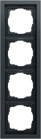 Abdeckrahmen 4-fach flach Gira F200 Anthrazit(lack.) Gira 0214735