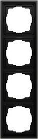 Abdeckrahmen 4-fach Gira F300 Schwarz m(lack.) Gira 021484