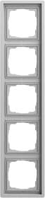 Abdeckrahmen 5-fach Gira F100 Grau m(lack.) Gira 0215176