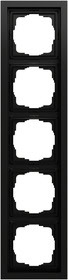 Abdeckrahmen 5-fach Gira F200 Schwarz m(lack.) Gira 021574