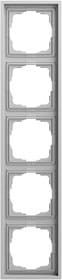 Abdeckrahmen 5-fach Gira F300 Grau m(lack.) Gira 021586