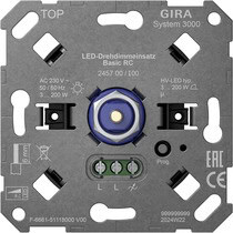S3000 LED-Drehdimmeins. Basic RC Einsatz  Gira 245700