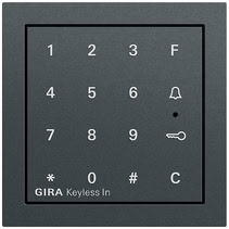 Gira Keyless In Codetastaturmodul System 70 Anthrazit(lack.) Gira 260573