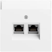 Abd. 30° + BSF f. Tragring MJ 2-fach System 70 Reinweiß m(lack.) Gira 264072