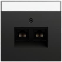 Abd. 30° + BSF f. Tragring MJ 2-fach System 70 Schwarz m(lack.) Gira 264074