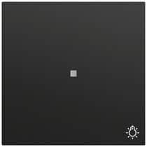 Wippe Kontrollf. + Symb. Licht System 70 Schwarz m(lack.) Gira 367474